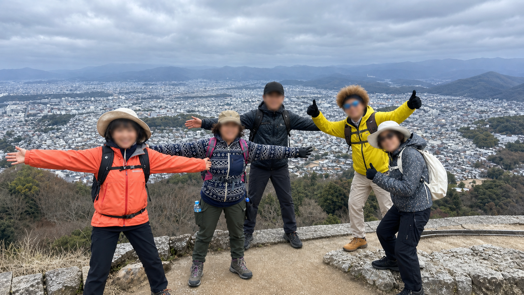 山頂からの景色